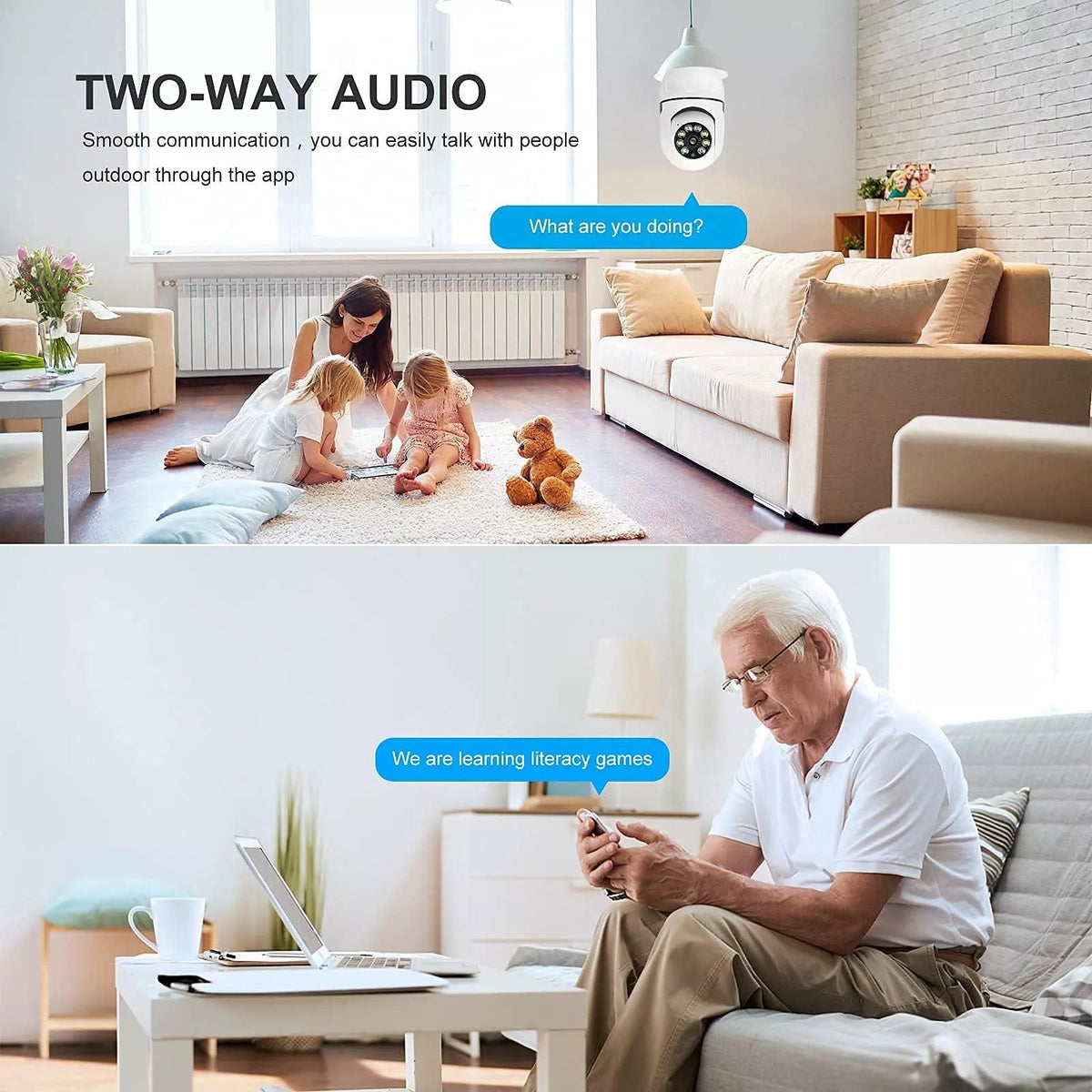 š„Last Day Promotionš„-Wireless Wifi Light Bulb Camera Security Camera