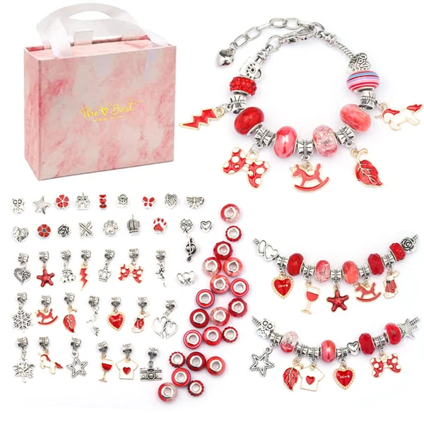 (🌲Early Christmas Sale)🎉The Best Gift For Children-🎀DIY Gorgeous Bracelet Set
