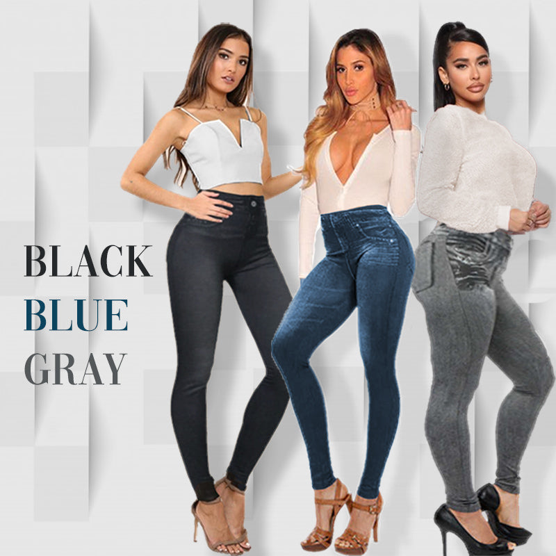 New Margot Perfect Stretch Skinny Fit Pull-On Push-Up Plus-Size Denim Jeans Leggings