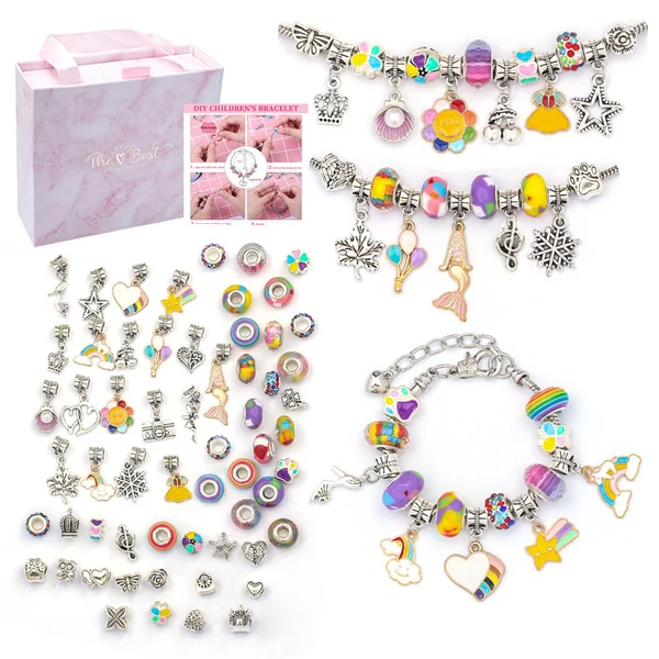 (🌲Early Christmas Sale)🎉The Best Gift For Children-🎀DIY Gorgeous Bracelet Set