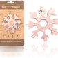 Amenitee 18-in-1 stainless steel snowflakes multi-tool&keychain