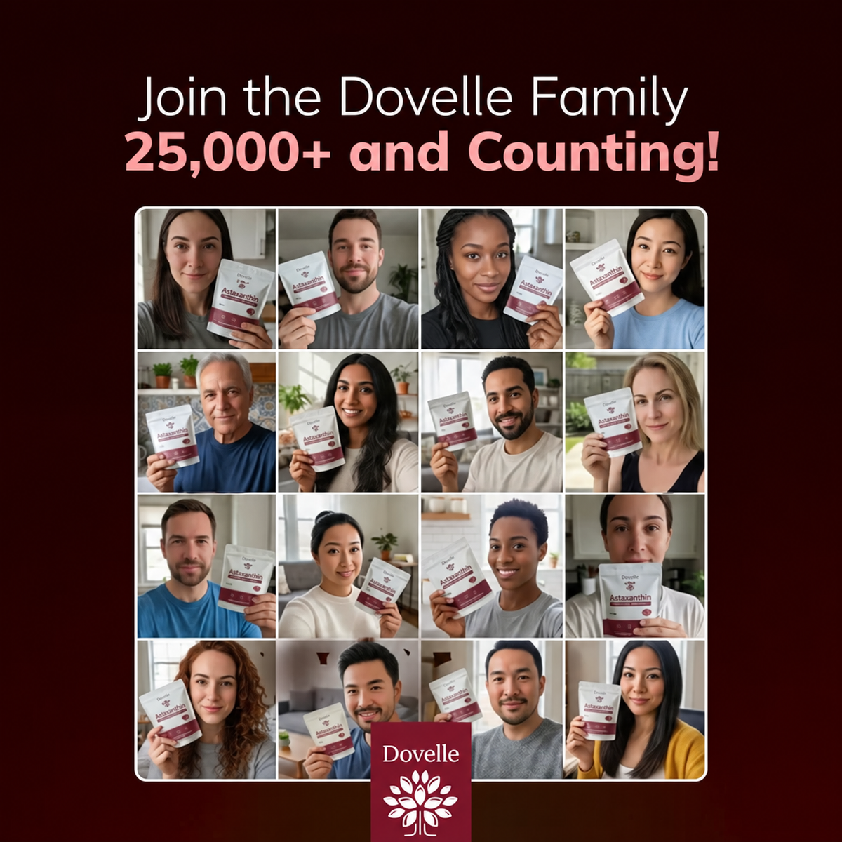 Dovelle Astaxanthin - Nature’s Most Powerful Antioxidant for Whole Body Support & Cellular Protection