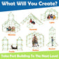 78PCS FORT BUILDING KIT | INDOOR OUTDOOR MAKING FORTS | DIY FOR KIDS